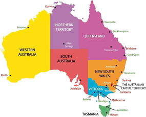 澳洲怎么分地区